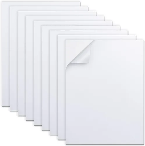 MEARCOOH Hojas de Espuma Autoadhesivas, Blancas de 9x12 Pulgadas 2mm Papel de Espuma EVA Adhesivo para Manualidades Fabricación de Tarjetas Marcos