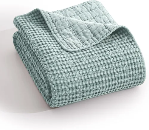 Miniatura 127 de Levtex Home Mills Waffle - Juego de colcha King (122 x 106 pulgadas) con 2 fundas de almohada (36 x 20 pulgadas) - Rubor - Juego de colcha de Blush