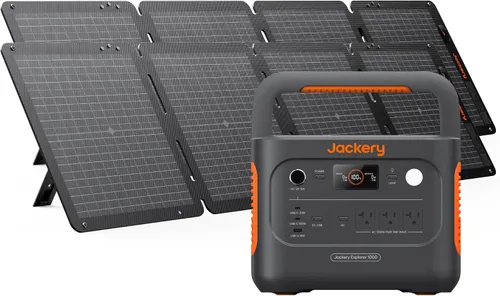 Miniatura 20 de Jackery Explorer 1000 v2 Estación de Energía Portátil, Batería LiFePO4 de 1070Wh, Salida AC de 1500W/USB-C de 100W, Carga Rápida de 1 Hora