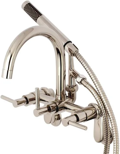 Aqua Vintage AE8156DL Concord - Grifo de pared ajustable de 7 pulgadas, níquel pulido