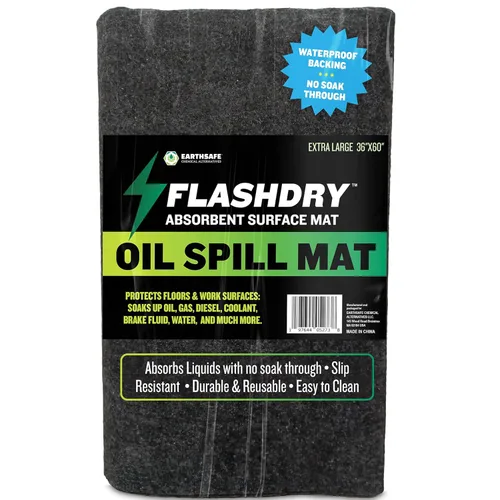 Miniatura 7 de FlashDry - Tapete para derrames de aceite, 36 x 60 pulgadas, paquete de 2, tapetes de garaje, absorbe líquidos, tamaño personalizable, uso dentro