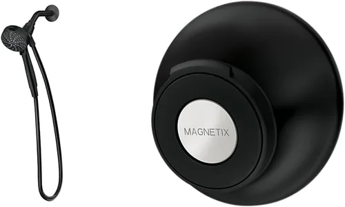 Miniatura 22 de Moen Engage Magnetix Níquel cepillado resistente a manchas de 3.5 pulgadas, cabezal de ducha de mano desmontable de seis funciones con sistema