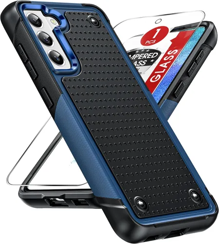 Miniatura 24 de LeYi Funda para Galaxy S21 FE-5G: Funda Samsung S21 FE con protector de pantalla, doble capa protectora de policarbonato duro y TPU suave Android