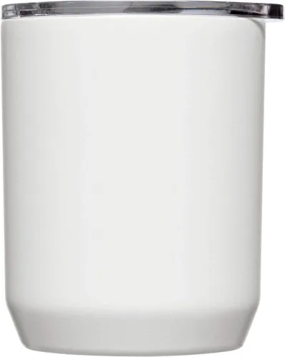 Miniatura 2 de CamelBak Horizon - Taza de campamento de 12 onzas, acero inoxidable aislado, tapa trimodo, color blanco