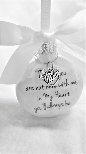 Miniatura 3 de In Memory of Mom Memorial Christmas Ornament In My Heart You'll Always Be Mother Sympathy Gift
