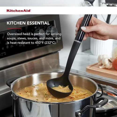 Miniatura 5 de KitchenAid - Cucharón de sopa clásico, tamaño único, negro 2 (paquete de 12)