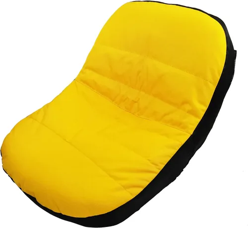 Funda de asiento para cortacésped de equitación, tela Oxford 600D, resistente a la intemperie, funda de asiento de tractor duradera, color amarillo,