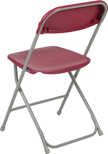 Miniatura 10 de Flash Furniture Hercules Series Silla plegable de plástico, color rojo, paquete de 6, capacidad de peso de 650 libras, cómoda silla para eventos