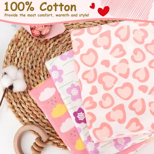 Miniatura 4 de DRESHOW BQUBO - Conjunto de gorro de algodón para bebé, manta para recién nacido, con orejas de oso, tarjeta de anuncio de nacimiento de madera