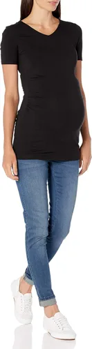 Miniatura 5 de Tienda Essentials Camiseta de maternidad de manga corta con cuello en V para mujer, paquete de 2