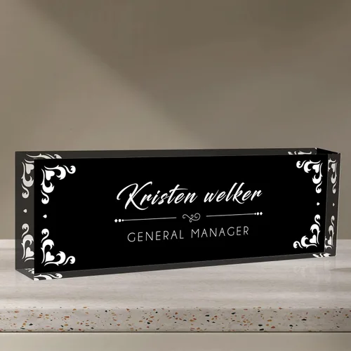 Miniatura 33 de Placa de nombre personalizada para escritorio de oficina, placa de nombre personalizada para escritorios, decoración de escritorio de oficina