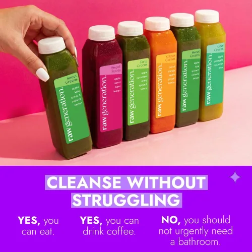 Miniatura 7 de Raw Generation Skinny Cleanse - Limpieza de jugo de 5 días para perder peso, desintoxicación, reducción de la hinchazón y aumento de energía - 30
