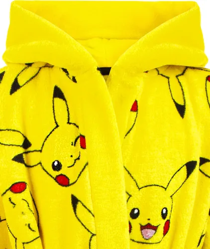 Miniatura 4 de Pokemon Albornoz Pikachu con orejas 3D para niños y niñas