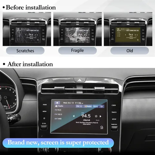 Miniatura 5 de SKTU Protector de pantalla para Hyundai Tucson 2023 2024 de 8 pulgadas para Hyundai Tucson/Hyundai Santa Cruz 2022 2022 2023 2024