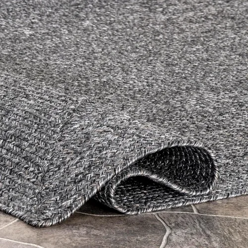 Miniatura 9 de nuLOOM Wynn - Alfombra trenzada a mano maciza de 5 x 8 pies, apta para interiores y exteriores, apta para mascotas, alto tráfico, resistente a