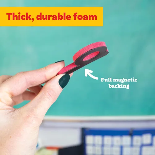 Miniatura 6 de READY 2 LEARN Alfabeto magnético, minúsculas, 52 letras, imanes de espuma para niños, para el aula, refrigerador o pizarra blanca, imanes grandes