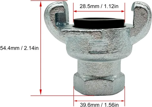 Miniatura 5 de Manguera de aire de hierro NPT, acoplamiento universal, accesorio Chicago (0.75, NPT hembra)