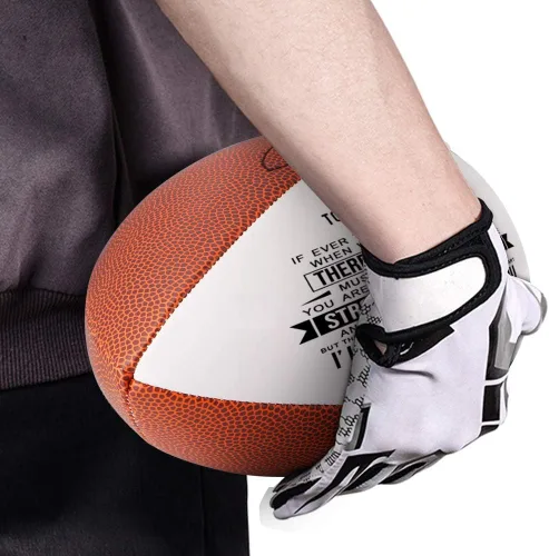 Miniatura 3 de KWOOD Balón de fútbol personalizado y grabado para hijo, de cuero para interior/exterior con bomba y bolsa de transporte, regalo de Navidad, a hijo