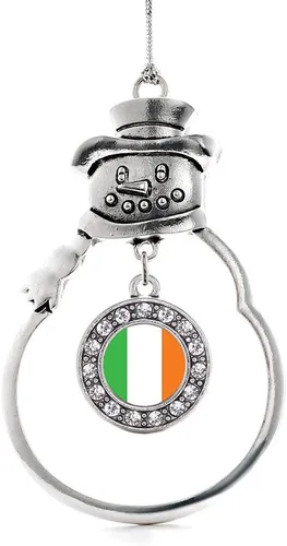 Miniatura 155 de Inspired Silver - Roller Queen - Adorno de Navidad plateado - Adorno circular para árbol de Navidad con circonita cúbica - Decoración colgante