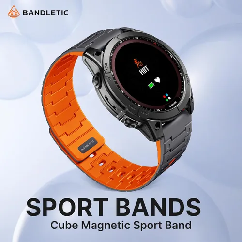 Miniatura 2 de Bandletic Compatible con Garmin Fenix 8 2.008 in 7X 6X 5X Correa de reloj – 1.024 in de ajuste rápido correa magnética de silicona para Fenix 7X 6X