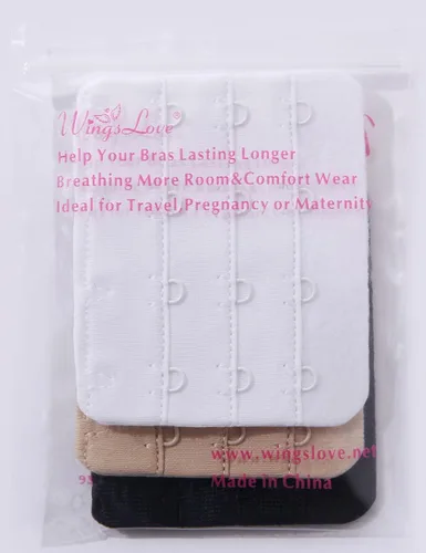 Miniatura 7 de Wingslove - Extensor para brasier de mujer, 3 unidades de varios tamaños