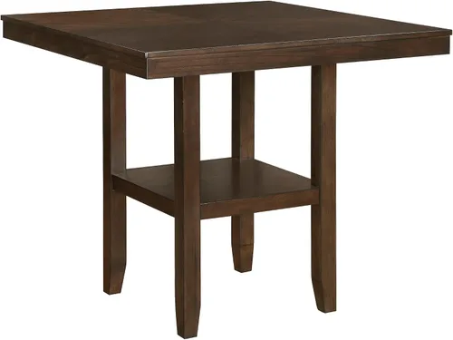 Miniatura 7 de Lexicon Juego de mesa de comedor de altura de mostrador para 4, mesa de cocina con estante de almacenamiento y 4 sillas tapizadas, juego de comedor