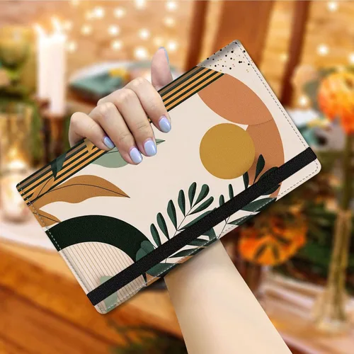 Miniatura 5 de Server Book,Waitress Book,5x9 Inch Server Books for Waitress & Waiter, Cute PU Leather Serving Book Guest Check Presenters Organizer with Zipper
