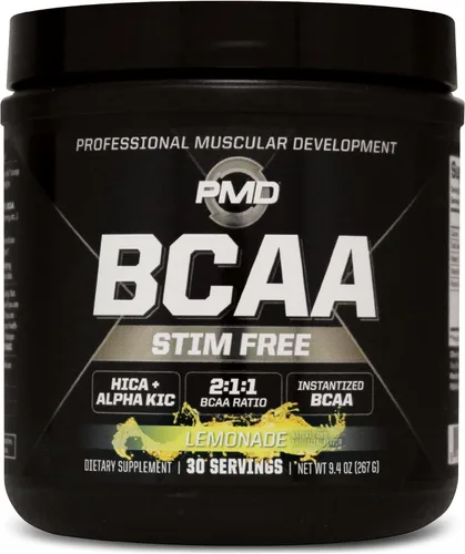 PMD Sports BCAA - Aminoácidos sin estimulación – Mejor rendimiento de entrenamiento, recuperación mejorada, energía diaria, constructor muscular y