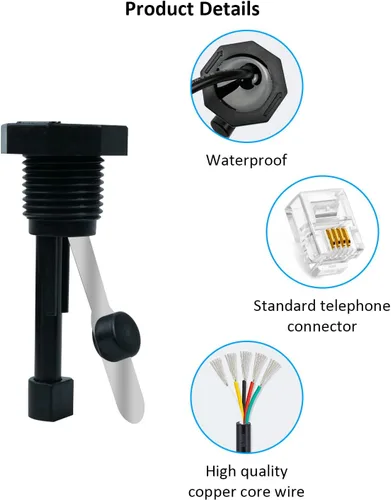 Miniatura 3 de Conjunto de interruptor de flujo GLX-FLO-RP actualizado 2026 para Hayward Goldline Aquarite Salt Systems Sensor de flujo de piscina para células