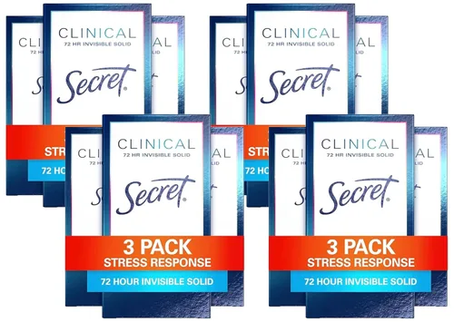 Miniatura 13 de Secret Desodorante antitranspirante para mujeres, fuerza clínica invisible sólido, sensible sin perfume, 1,6 oz (paquete de 3)