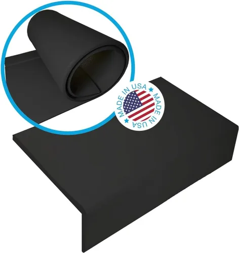 KidKusion Cojín Suave para Bordes de Asientos | Fabricado en Estados Unidos | 12" | Negro | Cojín de Chimenea y Almohadilla para Hogar de la Chimenea