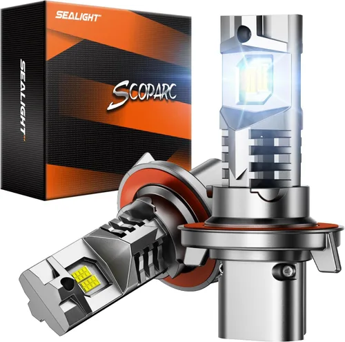 Miniatura 22 de SEALIGHT Bombillas H13 9008, 800 % 36000 LM, bombillas H13 de doble haz superbrillantes, bombillas antiniebla blancas 9008 con ventilador