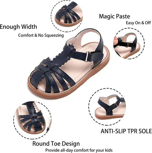 Miniatura 5 de Kiderence Sandalias para niñas pequeñas, zapatos de verano para niñas pequeñas