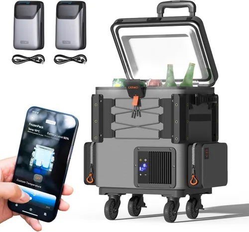 Miniatura 12 de LiTHELi 12V Refrigerador de Coche y Enfriador Eléctrico, 21QT/20L Refrigerador de Coche Portátil (-4-68℉), Enfriador de Compresor Alimentado por