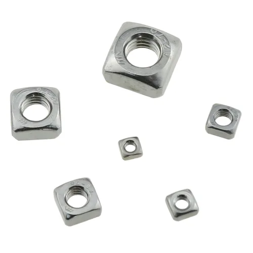 Miniatura 4 de Kit surtido de tuercas cuadradas métricas de acero inoxidable 304, 150 piezas, M3-M10, plata