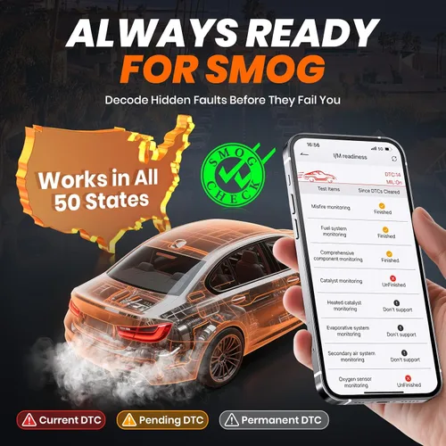 Miniatura 6 de ANCEL AD310BT Escáner OBD2 Bluetooth (Actualizado) - Lector de códigos del motor, escáner automotriz con aplicación premium para iOS y Android