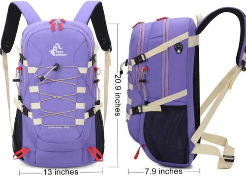 Miniatura 2 de Bseash 40L Mochila impermeable de senderismo y camping con funda para la lluvia, mochila de deporte al aire libre para escalada, esquí, ciclismo