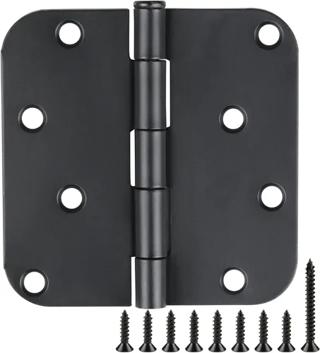 Miniatura 8 de Paquete de 12 bisagras de puerta de níquel de 4 pulgadas, bisagras de puerta de níquel satinado / cepillado de 4 x 4 pulgadas, bisagra de puerta