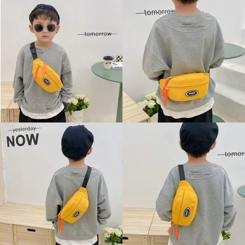 Miniatura 2 de Suillty Riñonera para niños, cangurera pequeña para niños y niñas, bolsa de pecho ligera con hebilla de moda para niños, deportes al aire libre