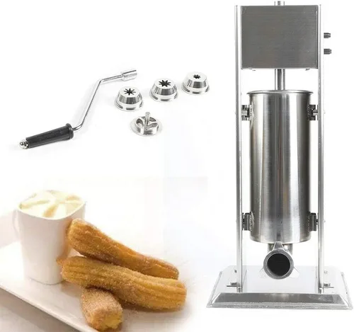 Máquina para hacer churro, acero inoxidable comercial de fruta latina Donut máquina manual/restaurante eléctrico para hoteles, cafeterías, panadería