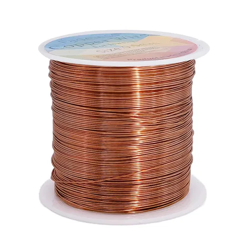 Miniatura 36 de Alambres de cobre resistentes al deslustre de 65.6 pies, alambre de cobre para electrocultura en jardinería, alambre de cobre de calibre 16, cables