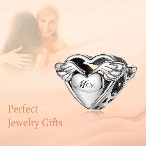 Miniatura 3 de Annmors Family Charm Love your Dad Mon Sister Infinity Charm fits Bracelets, 925 Sterling Silver-Lucky Charm for Woman Pendant Bead, Jewelry Beads