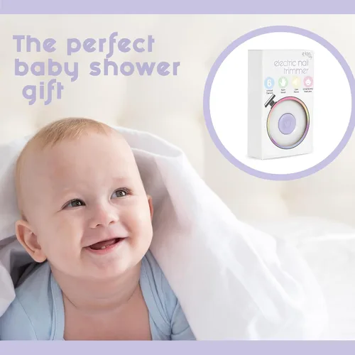 Miniatura 6 de Elan Baby Cortadora de uñas eléctrica, lima de uñas para bebé, lima de uñas segura y fácil para recién nacidos, bebés y niños pequeños, 6 cabezales