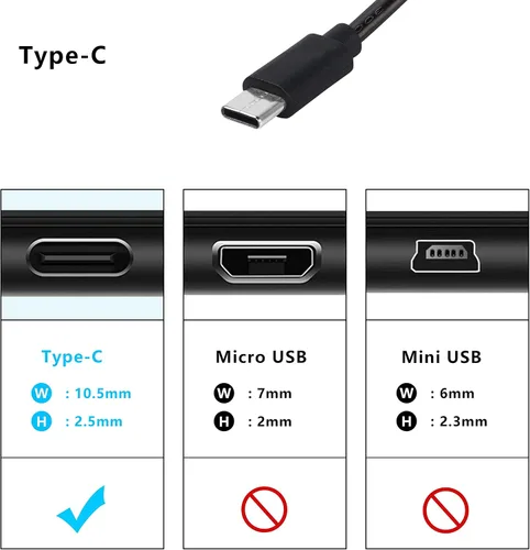 Miniatura 7 de XMSJSIY Kit de fusible de cámara para salpicadero, cable duro USB-C tipo C, convierte 12 V-36 V a 5 V/2.5 A, cable de alimentación para cargador DVR