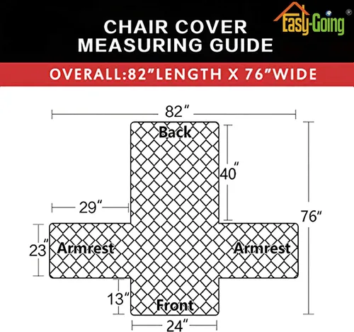 Miniatura 6 de Easy-Going - Funda reversible para sillón, resistente al agua, protector de muebles con correas elásticas, para mascotas, niños, perros, gatos
