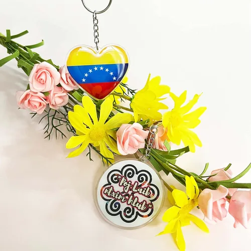 Miniatura 7 de GROZON 100 llaveros de acrílico personalizables, llavero de música escaneable, llaveros de fotos impresos personalizados al por mayor