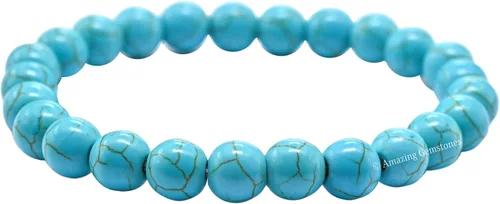 Miniatura 862 de Amazing Gemstone Pulsera de cristal para mujeres y hombres, pulsera de cristal curativo de protección, pulsera elástica con cuentas de piedras