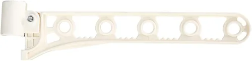 Miniatura 9 de BAOYOUNI Perchero organizador de 4 niveles para ropa de pie a techo, ajustable, de metal, para colgar ropa, color gris Gris con 4 ganchos y 1 gancho