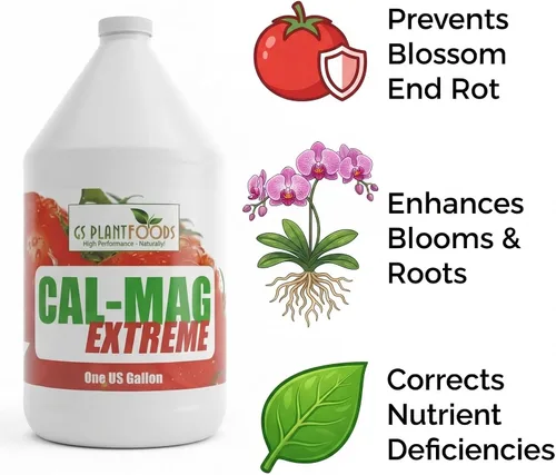 Miniatura 2 de GS Plant Foods Cal-Mag Extreme Liquid Fertilizante líquido de 1 galón con suplemento de calcio, magnesio, hierro y azufre, corrige las deficiencias
