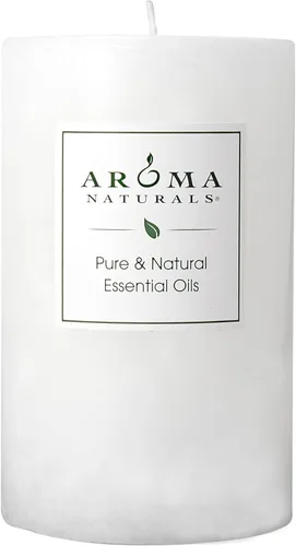 Miniatura 19 de Aroma Naturals Vela de Pilar Perfumada con Aceite Esencial de Naranja, Clavo y Canela, Peace Pearl, 2.5 pulgadas x 4 pulgadas